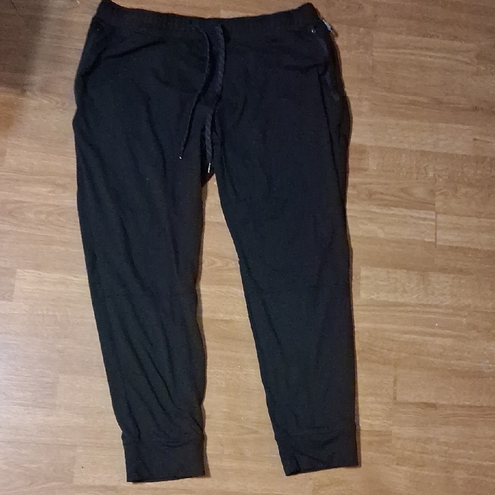 American Eagle Outfitters Black Lightweight Sweatpants With Zip Pockets